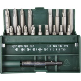 KRAFTOOL 18 шт, с магнитным адаптером, набор бит (26131-H18)