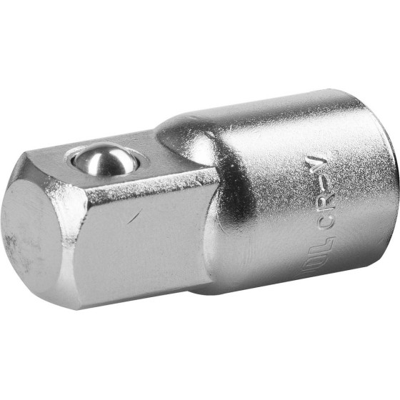 KRAFTOOL 3/8″M x 1/4″F, увеличивающий адаптер для торцовых головок (27840) KRAFTOOL 3/8″M x 1/4″F, увеличивающий адаптер для торцовых головок (27840)