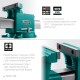 KRAFTOOL STEEL, 150 мм, стальные слесарные тиски (32701-150) KRAFTOOL STEEL, 150 мм, стальные слесарные тиски (32701-150)
