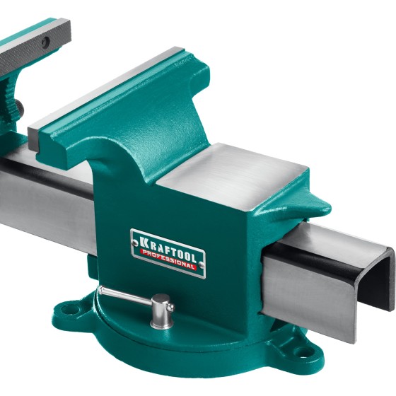 KRAFTOOL STEEL, 150 мм, стальные слесарные тиски (32701-150) KRAFTOOL STEEL, 150 мм, стальные слесарные тиски (32701-150)