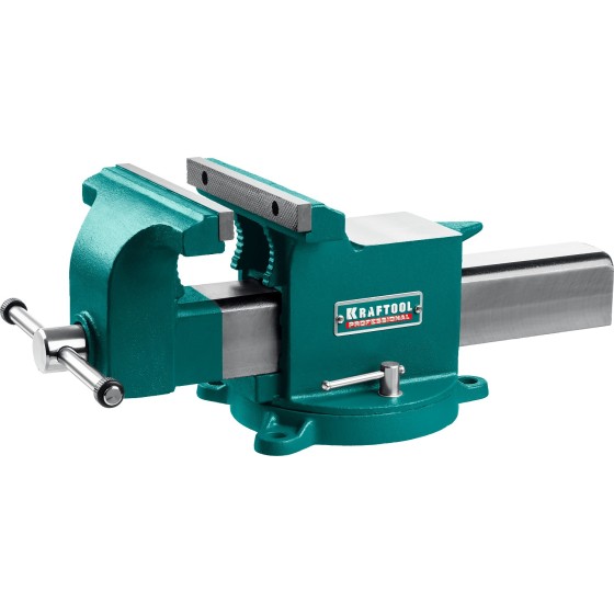 KRAFTOOL STEEL, 200 мм, стальные слесарные тиски (32701-200) KRAFTOOL STEEL, 200 мм, стальные слесарные тиски (32701-200)
