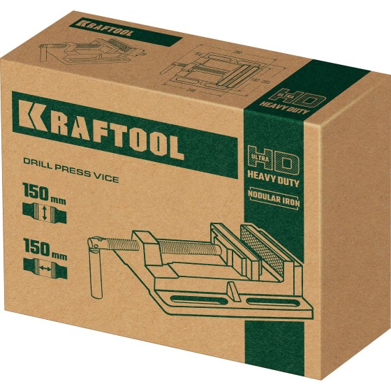 KRAFTOOL 150 мм, станочные сверлильные тиски (32715-150) KRAFTOOL 150 мм, станочные сверлильные тиски (32715-150)