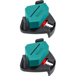 KRAFTOOL CCS, два диапазона зажима 10 - 22/22 - 40 мм, 2 шт, пружинный угловой зажим (32205)