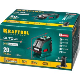 KRAFTOOL CL-70 #2, лазерный нивелир (34660-2) KRAFTOOL CL-70 #2, лазерный нивелир (34660-2)