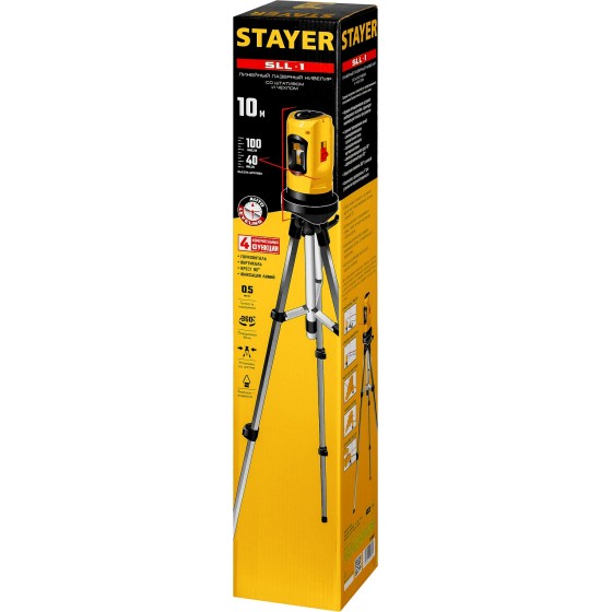 STAYER 10 м, лазерный нивелир, Professional (34960-1)
