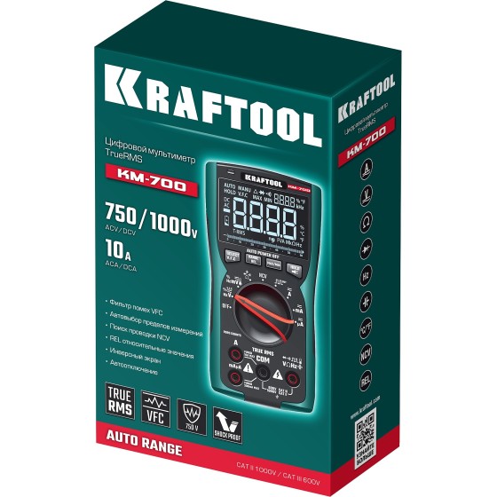 KRAFTOOL KM-700 цифровой мультиметр (59852) KRAFTOOL KM-700 цифровой мультиметр (59852)