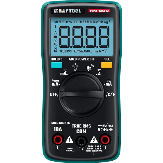 KRAFTOOL KM-600 цифровой мультиметр (59854) KRAFTOOL KM-600 цифровой мультиметр (59854)