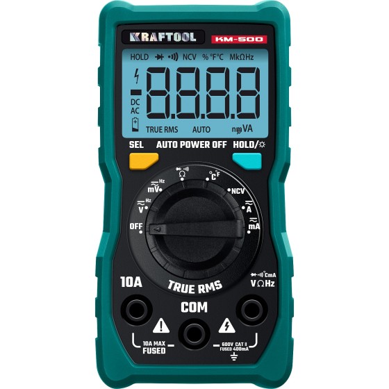 KRAFTOOL KM-500 цифровой мультиметр (59856) KRAFTOOL KM-500 цифровой мультиметр (59856)