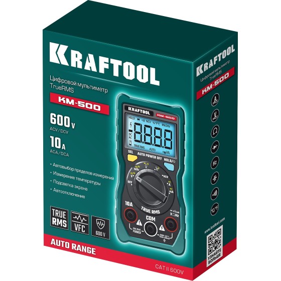 KRAFTOOL KM-500 цифровой мультиметр (59856) KRAFTOOL KM-500 цифровой мультиметр (59856)