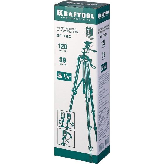 KRAFTOOL ST 120, элевационный штатив (34712) KRAFTOOL ST 120, элевационный штатив (34712)