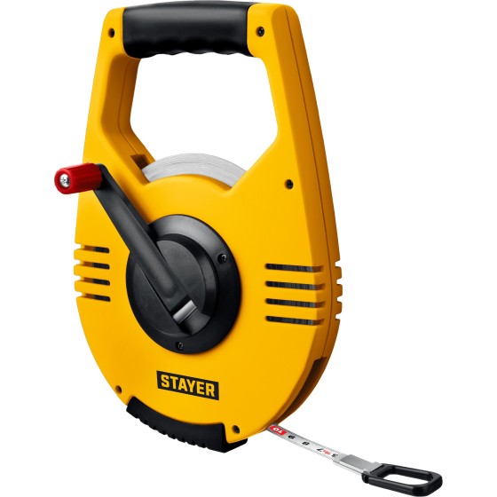 STAYER RACER 100 м геодезическая стальная мерная лента (34186-100) STAYER RACER 100 м геодезическая стальная мерная лента (34186-100)