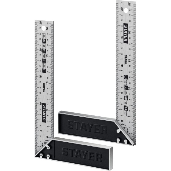 STAYER 250 мм, столярный угольник, Professional (3431-25) STAYER 250 мм, столярный угольник, Professional (3431-25)