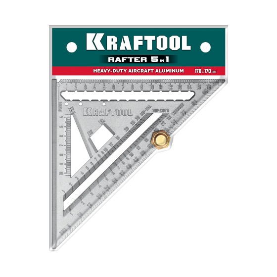 KRAFTOOL 170 мм, 5-в-1, Высокоточный кровельный угольник (3441-17) KRAFTOOL 170 мм, 5-в-1, Высокоточный кровельный угольник (3441-17)