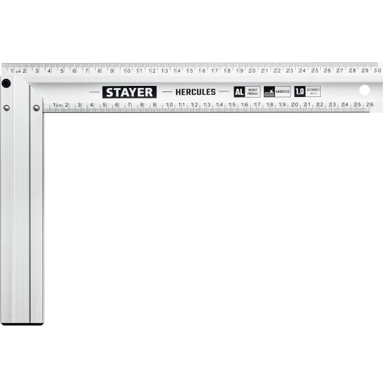 STAYER 300 мм, жесткий столярный угольник, Professional (3432-30) STAYER 300 мм, жесткий столярный угольник, Professional (3432-30)