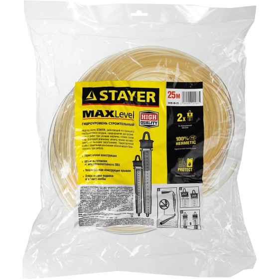STAYER 25 м, d 6 мм, гидроуровень (3486-06-25) STAYER 25 м, d 6 мм, гидроуровень (3486-06-25)