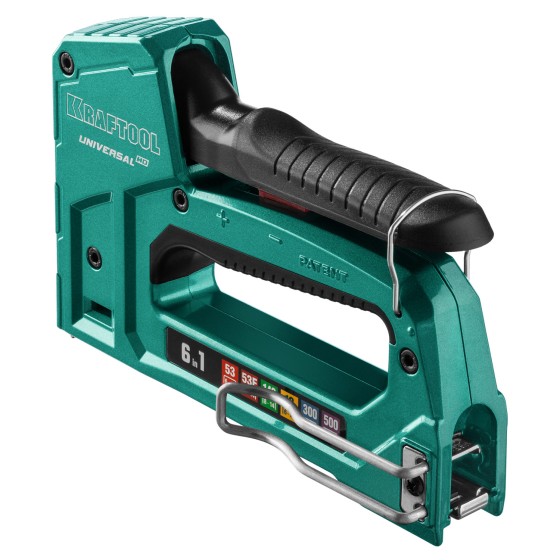 KRAFTOOL Universal-HD, 6-в-1: 53 (A/10/JT21) 23GA (6 - 14 мм)/140 (G/11/57) 20GA (8 - 14 мм)/13/53F/300/500, универсальный алюминиевый степлер (3188) KRAFTOOL Universal-HD, 6-в-1: 53 (A/10/JT21) 23GA (6 - 14 мм)/140 (G/11/57) 20GA (8 - 14 мм)/13/53F/300/500, универсальный алюминиевый степлер (3188)