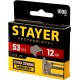 STAYER тип 53 (A/10/JT21), 12 мм, 1000 шт, калибр 23GA, скобы для степлера, Professional (3159-12) STAYER тип 53 (A/10/JT21), 12 мм, 1000 шт, калибр 23GA, скобы для степлера, Professional (3159-12)