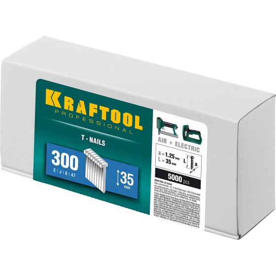 KRAFTOOL тип 18GA (47/300/F) 35 мм, 5000 шт, гвозди для нейлера (31785-35) KRAFTOOL тип 18GA (47/300/F) 35 мм, 5000 шт, гвозди для нейлера (31785-35)