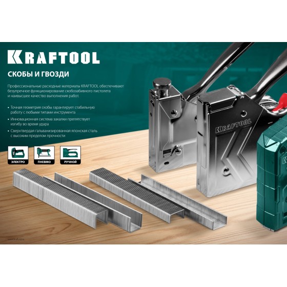 KRAFTOOL тип 23GA (P0.6) 25 мм, 10 000 шт, шпильки для нейлера (31786-25) KRAFTOOL тип 23GA (P0.6) 25 мм, 10 000 шт, шпильки для нейлера (31786-25)