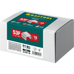KRAFTOOL тип 20GA (53F/D/056) 19 мм, 5000 шт, скобы для степлера (31787-19) KRAFTOOL тип 20GA (53F/D/056) 19 мм, 5000 шт, скобы для степлера (31787-19)