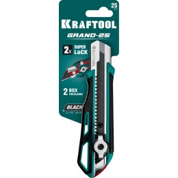 KRAFTOOL Grand-25, 25 мм, нож с сегментированным лезвием (09190)