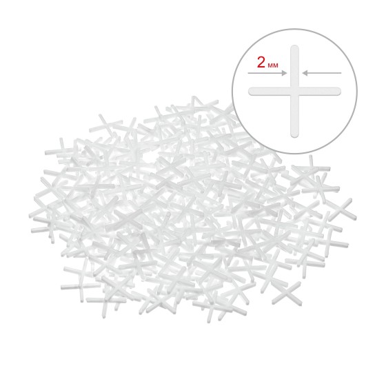STAYER 2 мм, 200 шт, крестики для плитки (3380-2) STAYER 2 мм, 200 шт, крестики для плитки (3380-2)