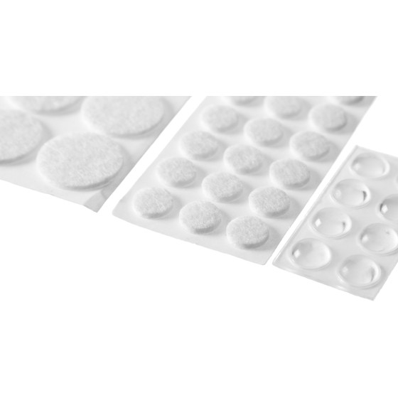 STAYER белые, самоклеящиеся, 98 шт, набор мебельных накладок (40917-H98) STAYER белые, самоклеящиеся, 98 шт, набор мебельных накладок (40917-H98)