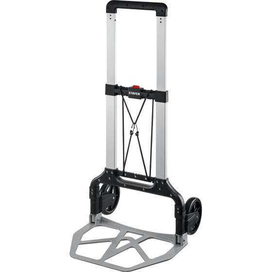 STAYER PROTruck, до 120 кг, из алюминиевого сплава, платформа 48.5 х 35 см, колеса d 16 см, вес 5 кг, складная хозяйственная тележка (38755-120) STAYER PROTruck, до 120 кг, из алюминиевого сплава, платформа 48.5 х 35 см, колеса d 16 см, вес 5 кг, складная хозяйственная тележка (38755-120)