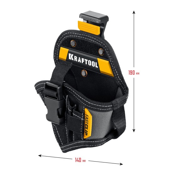 KRAFTOOL KH-5C с быстросъёмным креплением FastClip, 5 карманов и петель, кобура для компактного шуруповерта (38770) KRAFTOOL KH-5C с быстросъёмным креплением FastClip, 5 карманов и петель, кобура для компактного шуруповерта (38770)
