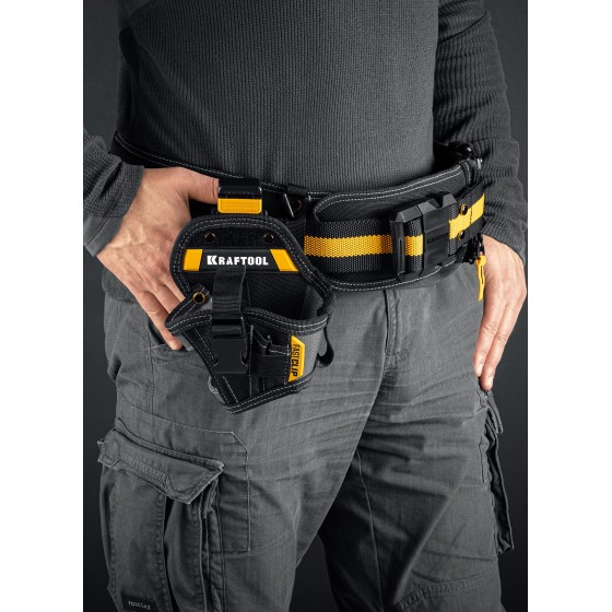 KRAFTOOL KH-5C с быстросъёмным креплением FastClip, 5 карманов и петель, кобура для компактного шуруповерта (38770) KRAFTOOL KH-5C с быстросъёмным креплением FastClip, 5 карманов и петель, кобура для компактного шуруповерта (38770)