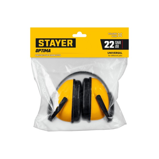 STAYER OPTIMA, защита до 102 дБ, защитные наушники (11181)