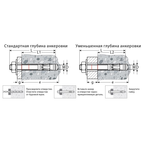 KRAFTOOL ETA Опция 7, М16 х 145, 10 шт, клиновой анкер (302184-16-145) KRAFTOOL ETA Опция 7, М16 х 145, 10 шт, клиновой анкер (302184-16-145)