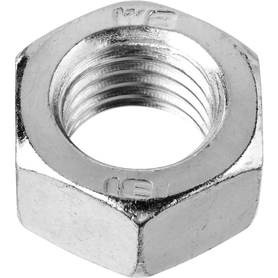 ЗУБР ГОСТ ISO 4032-2014, кл. пр. 6, M12, цинк, 4 шт, шестигранная гайка (303556-12) ЗУБР ГОСТ ISO 4032-2014, кл. пр. 6, M12, цинк, 4 шт, шестигранная гайка (303556-12)