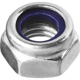 ЗУБР DIN 985, кл. пр. 6, M12, цинк, 5 кг, самостопорящаяся гайка с нейлоновым кольцом (303580-12)