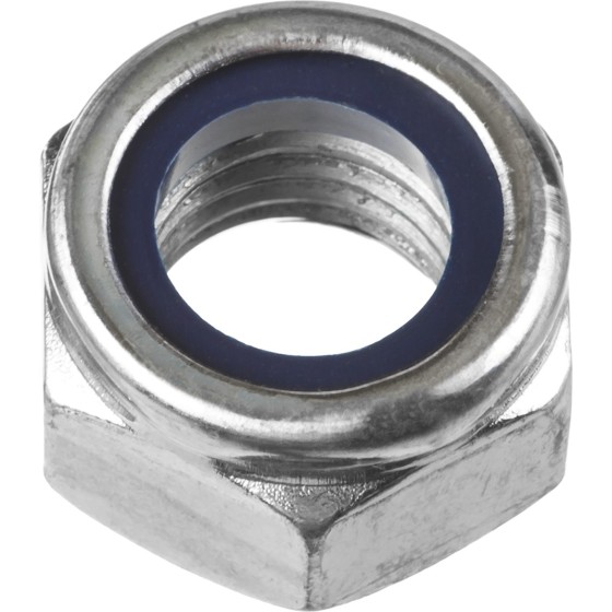 ЗУБР DIN 985, кл. пр. 6, M20, цинк, 5 кг, самостопорящаяся гайка с нейлоновым кольцом (303580-20)