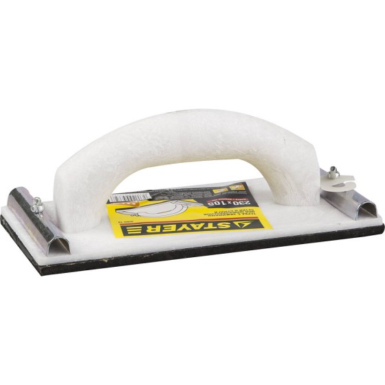 Терка для шлифования с металлическим фиксатором STAYER 230 x 105 мм (3569-10) Терка для шлифования с металлическим фиксатором STAYER 230 x 105 мм (3569-10)
