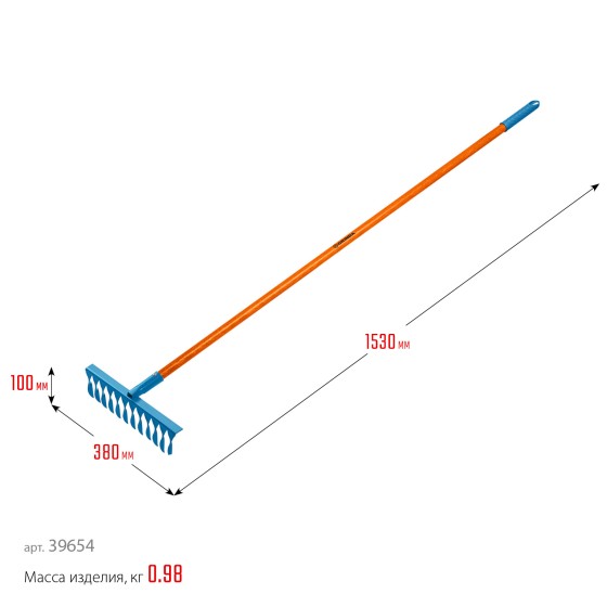GRINDA PR-12T FIBER, 380 х 100 х 1530 мм, 12 витых зубцов, углеродистая сталь, фибергласовый черенок, садовые грабли, PROLine (39654) GRINDA PR-12T FIBER, 380 х 100 х 1530 мм, 12 витых зубцов, углеродистая сталь, фибергласовый черенок, садовые грабли, PROLine (39654)