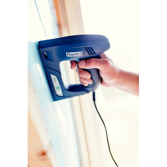 RAPID R:El.Staple Gun ESN114, тип 140 и гвоздей 300, 2-в-1, нейлер-степлер (гвозде/скобозабиватель) электрический для скоб (5000131) RAPID R:El.Staple Gun ESN114, тип 140 и гвоздей 300, 2-в-1, нейлер-степлер (гвозде/скобозабиватель) электрический для скоб (5000131)