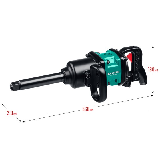 KRAFTOOL PW-3400, 1″, 3400 Н·м, ударный пневматический гайковерт (64200) KRAFTOOL PW-3400, 1″, 3400 Н·м, ударный пневматический гайковерт (64200)