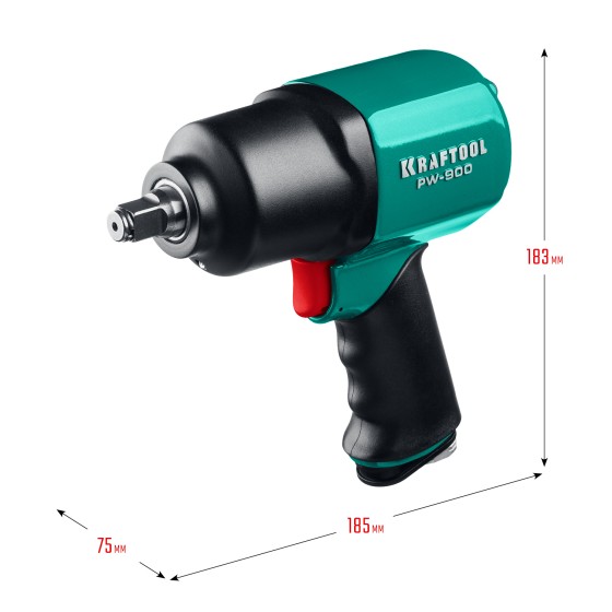 KRAFTOOL PW-900, 1/2″, 880 Н·м, ударный пневматический гайковерт (64210) KRAFTOOL PW-900, 1/2″, 880 Н·м, ударный пневматический гайковерт (64210)
