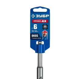 ЗУБР ПРОФИ-4Х 6x160 мм, SDS-plus бур (29313-160-06) ЗУБР ПРОФИ-4Х 6x160 мм, SDS-plus бур (29313-160-06)