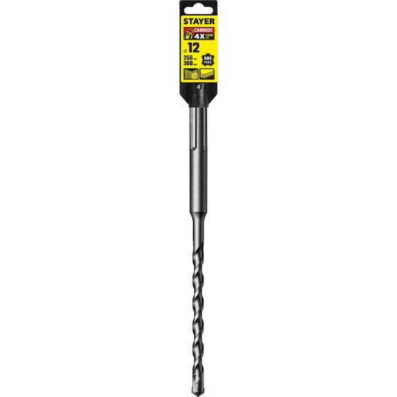 STAYER Hercules-4Х, 12 x 250/380 мм, SDS-max бур, Professional (29370-250-12)