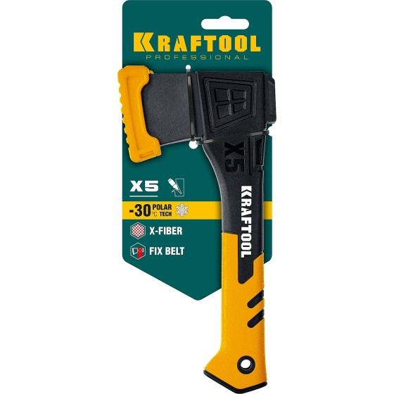 KRAFTOOL X5, 440/620 г, в чехле, 230 мм, универсальный топор (20660-05) KRAFTOOL X5, 440/620 г, в чехле, 230 мм, универсальный топор (20660-05)