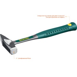 KRAFTOOL Thor, 500 г, цельнокованый слесарный молоток (20070-05) KRAFTOOL Thor, 500 г, цельнокованый слесарный молоток (20070-05)