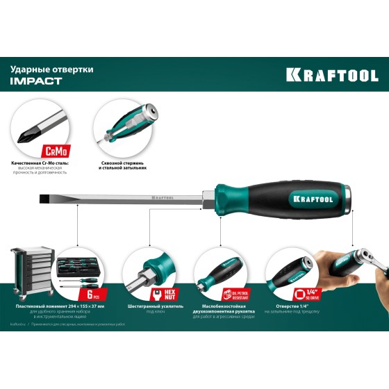 KRAFTOOL Impact SL 8, ударная отвертка (250033-8) KRAFTOOL Impact SL 8, ударная отвертка (250033-8)