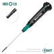 KRAFTOOL Precision, Hex1.5, отвертка для точных работ (25685-1.5) KRAFTOOL Precision, Hex1.5, отвертка для точных работ (25685-1.5)