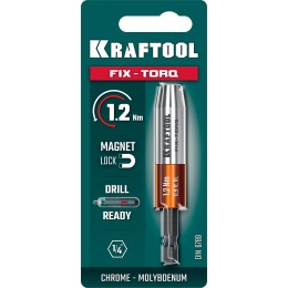 KRAFTOOL FIX-TORQ 1.2 Нм динамометрический адаптер для бит (64035-1.2) KRAFTOOL FIX-TORQ 1.2 Нм динамометрический адаптер для бит (64035-1.2)
