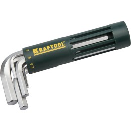KRAFTOOL 8 шт, набор коротких имбусовых ключей (27430-1) KRAFTOOL 8 шт, набор коротких имбусовых ключей (27430-1)