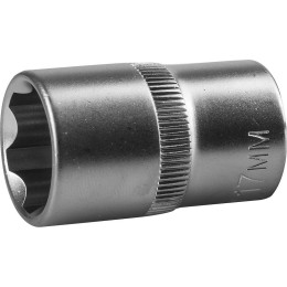 ЗУБР SUPER LOCK, 1/2″, 17 мм, торцовая головка (27725-17) ЗУБР SUPER LOCK, 1/2″, 17 мм, торцовая головка (27725-17)
