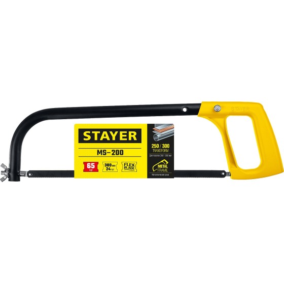 STAYER MS-200, 250 - 300 мм, ножовка по металлу (1577) STAYER MS-200, 250 - 300 мм, ножовка по металлу (1577)